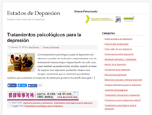 Tablet Screenshot of estadosdedepresion.com